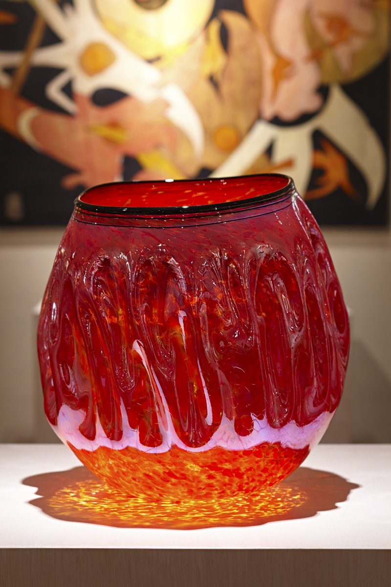Hand Blown Anthias Art Glass Bowls by Robert Kaindl